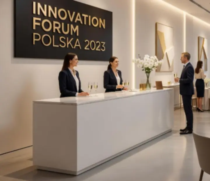 Elegancka aranżacja sali podczas premium eventu firmowego